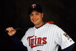 FORT MYERS, FL - FEBRUARY 23: Jose Morales #58 of the Minnesota Twins poses during photo day at the Twins spring training complex on February 23, 2008 in Fort Myers, Florida. (Photo by Rob Tringali/Getty Images)