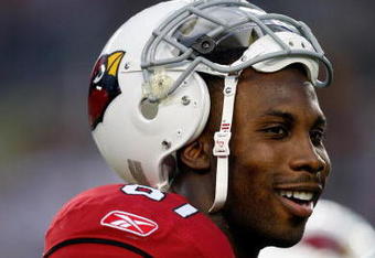 TAMPA, FL - FEBRUARY 01:  Wide receiver Anquan Boldin #81 of the Arizona Cardinals looks on against the Pittsburgh Steelers during Super Bowl XLIII on February 1, 2009 at Raymond James Stadium in Tampa, Florida.  (Photo by Streeter Lecka/Getty Images)