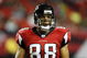 ATLANTA - AUGUST 29:  Tight end Tony Gonzalez #88 of the Atlanta Falcons takes a breather during pre-game warmups before the game against the San Diego Chargers at the Georgia Dome on August 29, 2009 in Atlanta, Georgia.  The Falcons beat the Chargers 27-24.  (Photo by Mike Zarrilli/Getty Images)