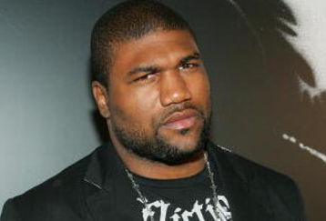 LAS VEGAS - JANUARY 24:  Mixed martial arts fighter Quinton 'Rampage' Jackson arrives at the world premiere of the movie 'Rambo' at the Planet Hollywood Resort & Casino January 24, 2008 in Las Vegas, Nevada. The film opens nationwide in the United States on January 25.  (Photo by Ethan Miller/Getty Images)
