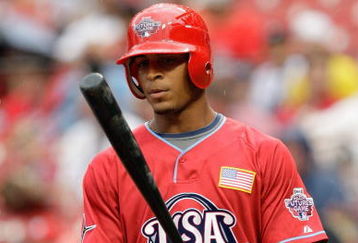 ST. LOUIS, MO - JULY 12: U.S. Futures All-Star Desmond Jennings of the Tampa Bay Rays stands at the plate during the 2009 XM All-Star Futures Game at Busch Stadium on July 12, 2009 in St. Louis, Missouri. (Photo by Jamie Squire/Getty Images)