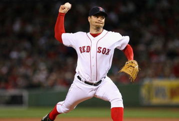 BOSTON - OCTOBER 13:  Relief pitcher Paul Byrd #36 of the Boston Red Sox delivers a pitch against the Tampa Bay Rays in game three of the American League Championship Series during the 2008 MLB playoffs at Fenway Park on October 13, 2008 in Boston, Massachusetts.  (Photo by Elsa/Getty Images)