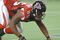 Atlanta Falcons  defensive tackle Jonathan Babineaux  at the 2005 American Bowl  Aug. 6    at the Tokyo Dome  in Japan.  The  Falcons defeated the Indianapolis  Colts 27 - 21.  (Photo by Al Messerschmidt/Getty Images)