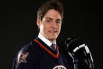 COLUMBUS, OH - JUNE 22:  15th overall pick Alex Plante of the Edmonton Oilers poses for a portrait during the first round of the 2007 NHL Entry Draft at Nationwide Arena on June 22, 2007 in Columbus, Ohio.  (Photo by Gregory Shamus/Getty Images)