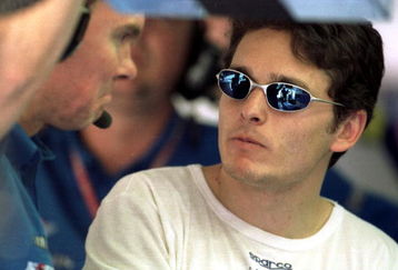 17 Mar 2001:  Giancarlo Fisichella of Italy and the Benetton Renault Formula One Team in the pit during qualifying at the Sepang International Circuit, in preperation for the Malaysian Grand Prix, which is round 2 of the FIA Formula One World Championships, Kuala Lumpur, Malaysia.  Mandatory Credit: Mark Thompson/ALLSPORT