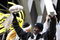 PITTSBURGH - FEBRUARY 03:  Santonio Holmes #10 of the Pittsburgh Steelers holds up his MVP and the Lombardi trophy after a parade to celebrate winning Super Bowl XLIII on February 3, 2009 in Pittsburgh, Pennsylvania.  (Photo by Gregory Shamus/Getty Images)