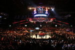 CHICAGO- OCTOBER 25:  People attend the UFC 90 at UFC's Ultimate Fight Night at Allstate Arena on October 25, 2008 in Chicago, Illinois. (Photo by Tasos Katopodis/Getty Images)