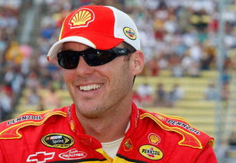 BROOKLYN, MI - AUGUST 16:  Kevin Harvick, driver of the #29 SHELL / PENNZOIL Chevrolet, looks on from the grid during the NASCAR Sprint Cup Series CARFAX 400 at Michigan International Speedway on August 16, 2009 in Brooklyn, Michigan.  (Photo by Jason Smith/Getty Images)