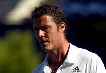 LOS ANGELES, CA - JULY 29:  Marat Safin of Russia during the match against Ernests Gulbis of Latvia at the LA Tennis Open Day Three at Los Angeles Tennis Center - UCLA on July 29, 2009 in Los Angeles, California.  (Photo by Stephen Dunn/Getty Images)