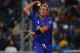 CAPE TOWN, SOUTH AFRICA - APRIL 18:  Shane Warne of Rajasthan bowls during the IPL T20 match between Rajasthan Royals and Royal Challengers Bangalore at Newlands Cricket Ground on April 18, 2009 in Cape Town, South Africa.  (Photo by Tom Shaw/Getty Images)