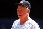 NEW YORK - JULY 19:  New York Yankees Hall of Famer Whitey Ford looks on during the teams 63rd Old Timers Day before the game against the Detroit Tigers on July 19, 2009 at Yankee Stadium in the Bronx borough of New York City.  (Photo by Jim McIsaac/Getty Images)