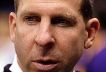 NEW ORLEANS - JANUARY 05:  Bo Pelini, new head coach of the University of Nebraska, answers questions as he returns to be the defensive coordinator for the Louisiana State University Tigers during the LSU media day on January 5, 2008 at the Louisiana Superdome in New Orleans, Louisiana.  LSU will play Ohio State in the BCS Championship on Monday January 7.  (Photo by Chris Graythen/Getty Images)