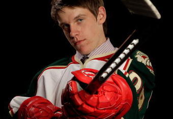 MONTREAL, QC - JUNE 27:  Erik Haula poses for a portrait after being drafted by the Minnesota Wild during the 2009 NHL Entry Draft at the Bell Centre on June 27, 2009 in Montreal, Quebec, Canada.  (Photo by Jamie Squire/Getty Images)