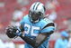 TAMPA, FL - OCTOBER 12: Safety Nate Salley #25 of the Carolina Panthers warms up for play against the Tampa Bay Buccaneers at Raymond James Stadium on October 12, 2008 in Tampa, Florida. (Photo by Al Messerschmidt/Getty Images)