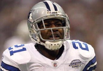 IRVING, TX - DECEMBER 20:  Adam Jones #21of the Dallas Cowboys looks on during their NFL game against the Baltimore Ravens at Texas Stadium on December 20, 2008 in Irving, Texas. The Ravens defeated the Cowboys 33-24. (Photo by Ronald Martinez/Getty Images)