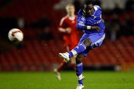 LIVERPOOL, UNITED KINGDOM - FEBRUARY 5: Chelsea's Gael Kakuta shoots at goal during the FA Youth Cup match between Liverpool Youth and Chelsea Youth at Anfield Stadium on February 5, 2009 in Liverpool, England. (Photo by Getty Images)