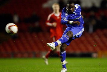 LIVERPOOL, UNITED KINGDOM - FEBRUARY 5: Chelsea's Gael Kakuta shoots at goal during the FA Youth Cup match between Liverpool Youth and Chelsea Youth at Anfield Stadium on February 5, 2009 in Liverpool, England. (Photo by Getty Images)
