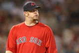 BOSTON - AUGUST 21:  Brad Penny #36 of the Boston Red Sox reacts against  the New York Yankees at Fenway Park on August 21, 2009 in Boston, Massachusetts. (Photo by Jim Rogash/Getty Images)