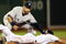 BOSTON - AUGUST 23:  Derek Jeter #2 of the New York Yankees tags out Jacoby Ellsbury #46 of the Boston Red Sox as he is trying to steal second on August 23, 2009 at Fenway Park in Boston, Massachusetts.  (Photo by Elsa/Getty Images)