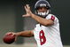 HOUSTON - JULY 31:  Quarterback Matt Schaub #8 throws a pass during the first practice of training camp on July 31, 2009 in Houston, Texas.  (Photo by Bob Levey/Getty Images)