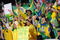 PRETORIA, SOUTH AFRICA - JUNE 21: Fans enjoy the match during the FIFA Confederations Cup match between Italy and Brazil at Loftus Versfeld on June 21, 2009 in Pretoria, South Africa.   (Photo by Lee Warren/Gallo Images/Getty Images)