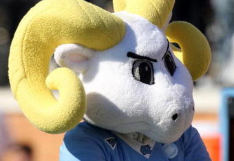 WINSTON SALEM, NC - OCTOBER 27:  The University of North Carolina Tar Heels mascot during the ACC game at the Groves Stadium, on October 27, 2007 in Winston Salem, North Carolina.  (Photo by David Cannon/Getty Images)