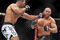 PORTLAND, OR - AUGUST 29:  UFC fighter Antonio Nogueira (L) battles UFC fighter Randy Couture (R) during their Heavyweight bout at UFC 102:  Couture vs. Nogueira at the Rose Garden Arena on August 29, 2009 in Portland, Oregon.  (Photo by Jon Kopaloff/Getty Images)