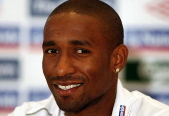 WATFORD, ENGLAND - SEPTEMBER 01:  Jermain Defoe of Tottenham Hotspur and England during a Press Conference at the Grove on September 1, 2009 in Watford, England.  (Photo by Phil Cole/Getty Images)