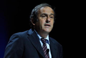 MONACO - AUGUST 28:  UEFA President Michel Platini speaks to the media during the UEFA Europa League Group Stage Draw at the Grimaldi Forum on August 28, 2009 in Monaco, Monaco.  (Photo by Laurence Griffiths/Getty Images)