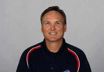 ORCHARD PARK, NY - 2009:  Turk Schonert of the Buffalo Bills poses for his 2009 NFL headshot at photo day in Orchard Park, New York. (Photo by NFL Photos)   