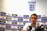 ST ALBANS, ENGLAND - SEPTEMBER 04:  England  captain John Terry at the England team training  press conference at London Colney on September 4, 2009 in St Albans, England.  (Photo by Mark Thompson/Getty Images)