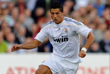 DUBLIN, IRELAND - JULY 20:  Cristiano Ronaldo of Real Madrid in action during the Pre Season Friendly between Shamrock Rovers and Real Madrid at Tallaght Stadium on July 20, 2009 in Dublin, Ireland.  (Photo by Laurence Griffiths/Getty Images)