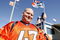 DENVER - JANUARY 22:  Denver Broncos fan, Jeremy Whytock of Denver, CO tailgates before the AFC Championship Game against the Pittsburgh Steelers on January 22, 2006 at Invesco Field at Mile High in Denver, Colorado.    (Photo by Elsa/Getty Images)