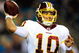 JACKSONVILLE, FL - SEPTEMBER 03:  Chase Daniel #10 of the Washington Redskins attempts a pass during the game against the Jacksonville Jaguars at Jacksonville Municipal Stadium on September 3, 2009 in Jacksonville, Florida.  (Photo by Sam Greenwood/Getty Images)
