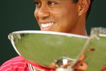 ATLANTA - SEPTEMBER 16:  Tiger Woods holds the FedEx Cup trophy after winning the TOUR Championship, the final event of the new PGA TOUR Playoffs for the FedExCup at East Lake Golf Club on September 16, 2007 in Atlanta, Georgia.  (Photo by Streeter Lecka/Getty Images)
