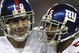 GLENDALE, AZ - FEBRUARY 03:  (R-L) David Tyree #85 and Eli Manning #10 of the New York Giants celebrate after Manning threw a 5-yard touchdown to Tyree in the fourth quarter against the New England Patriots during Super Bowl XLII on February 3, 2008 at the University of Phoenix Stadium in Glendale, Arizona.  (Photo by Elsa/Getty Images)