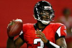 ATLANTA - SEPTEMBER 03:  Backup quarterback D.J. Shockley #3 of the Atlanta Falcons looks downfield against the Baltimore Raves at Georgia Dome on September 3, 2009 in Atlanta, Georgia.  (Photo by Kevin C. Cox/Getty Images)