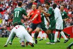 LONDON, ENGLAND - SEPTEMBER 05:  Referee Jonas Eriksson is surrounded as he awards a penalty against Bostjan Cesar of Slovenia for a foul on Wayne Rooney of England during the International Friendly match between England and Slovenia at Wembley Stadium on September 5, 2009 in London, England.  (Photo by Mark Thompson/Getty Images)