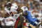 NASHVILLE, TN - AUGUST 15: William Hayes #95 of the Tennessee Titans attempts to sack Byron Leftwich #7 of the Tampa Bay Buccaneers during a preseason NFL game at LP Field on August 15, 2009 in Nashville, Tennessee. The Titans beat the Buccaneers 27-20. (Photo by Joe Murphy/Getty Images) 