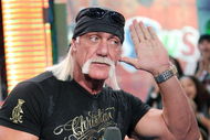 NEW YORK - JANUARY 07:  (U.S. TABS OUT)  TV personality Hulk Hogan appears onstage during MTV's Total Request Live at the MTV Times Square Studios January 7, 2008 in New York City.  (Photo by Scott Gries/Getty Images)