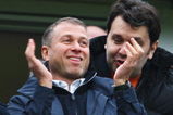 LONDON - FEBRUARY 28:  Chelsea owner Roman Abramovich celebrates in the grandstand following the Barclays Premier League match between Chelsea and Wigan Athletic at Stamford Bridge on February 28, 2009 in London, England.  (Photo by Phil Cole/Getty Images)