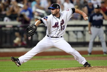 NEW YORK - AUGUST 20: Billy Wagner #13 of the New York Mets delivers a pitch against the Atlanta Braves on August 20, 2009 at Citi Field in the Flushing neighborhood of the Queens borough of New York City.  (Photo by Jim McIsaac/Getty Images)