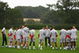 LONDON COLNEY, ENGLAND - AUGUST 25:  Arsenal manager Arsene Wenger talks to his players during an Arsenal Training Session at London Colney on August 25, 2009 in London Colney, England.  (Photo by Paul Gilham/Getty Images)