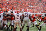 STILLWATER, OK - SEPTEMBER 5: Kicker Dan Bailey #95 of the Oklahoma State Cowboys kicks for the extra point  against the Georgia Bulldogs in the third quarter of the game at Boone Pickens Stadium on September 5, 2009 in Stillwater, Oklahoma. (Photo by Christian Petersen/Getty Images)