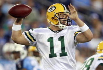 NASHVILLE, TN - SEPTEMBER 3: Brian Brohm #11 of the Green Bay Packers throws downfield against the Tennessee Titans during a preseason NFL game at LP Field on September 3, 2009 in Nashville, Tennessee. (Photo by Joe Murphy/Getty Images)