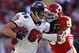 KANSAS CITY, MO - DECEMBER 10: Derrick Johnson #56 of the Kansas City Chiefs attempts to tackle Todd Heap #86 of the Baltimore Ravens at Arrowhead Stadium December 10, 2006 in Kansas City, Missouri. The Ravens beat the Chiefs 20-10. (Photo by Dilip Vishwanat/Getty Images)