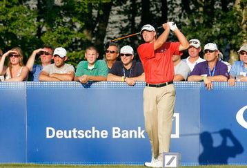 NORTON, MA - SEPTEMBER 5: Steve Stricker hits a tee shot during the second round of the Deutsche Bank Championship held at TPC Boston on September 5, 2009 in Norton, Massachusetts. (Photo by Jim Rogash/Getty Images)
