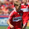 BRIDGEVIEW, IL - MAY 31: Chris Rolfe #17 of the Chicago Fire controls the ball against FC Dallas on May 31, 2009 at Toyota Park in Bridgeview, Illinois. FC Dallas defeated the Fire 3-0. (Photo by Jonathan Daniel/Getty Images)