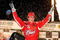 HAMPTON, GA - SEPTEMBER 06:  Kasey Kahne, driver of the #9 Budweiser Dodge celebrates in victory lane after winning the NASCAR Sprint Cup Series Pep Boys Auto 500 at Atlanta Motor Speedway on September 6, 2009 in Hampton, Georgia.  (Photo by Rusty Jarrett/Getty Images for NASCAR)