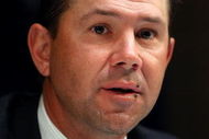 SYDNEY, AUSTRALIA - AUGUST 26:  Australian cricket captain Ricky Ponting talks to the media after his return to Australia following defeat in the Ashes, at Sydney International Airport on August 26, 2009 in Sydney, Australia.  (Photo by Mark Nolan/Getty Images)